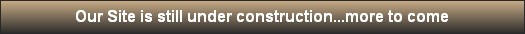 Our Site is still under construction...more to come